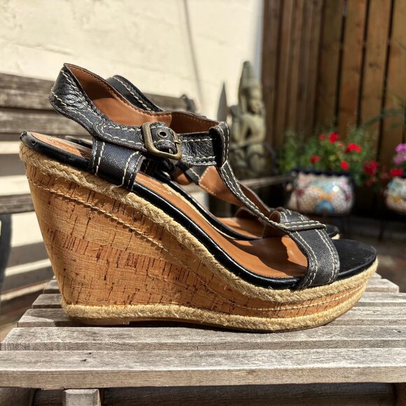 Hush Puppies platform wedge sandals. - Picture 3 of 11